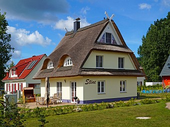 Terrassenansicht von Haus Stine