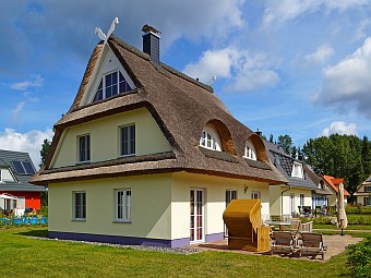 Terrassenansicht von Haus Stine